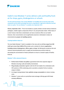 Press Information_Daikin’s new Modular T series delivers safe and healthy fresh air for shops, gyms, kindergartens or schools .pdf Press Information_Daikin’s new Modular T series delivers safe and healthy fresh air for shops, gyms, kindergartens or schools .pdf